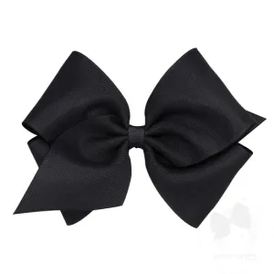 Mini King Grosgrain Bow, Black