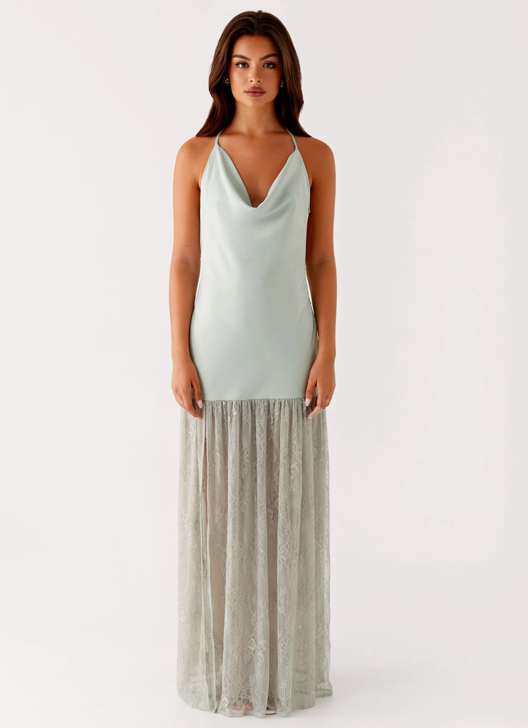 Romantic-Detail Trendy Fit Kylie Maxi Dress - Sage