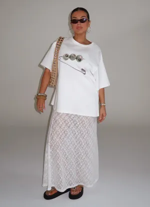 Minimalist Fit Jaz Lace Maxi Skirt - White Universal Fit System Jaz Lace Maxi Skirt - White