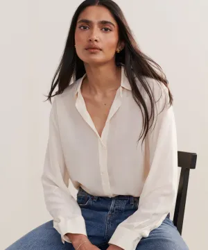 Minimalist Pocket Placement Silk Violette Shirt AntiSlipGrip Quick Release Fastener Silk Violette Shirt