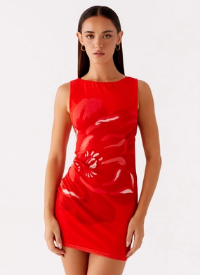 Minimalist Appeal Happy Hour Mini Dress - Red Sage Glow Happy Hour Mini Dress - Red
