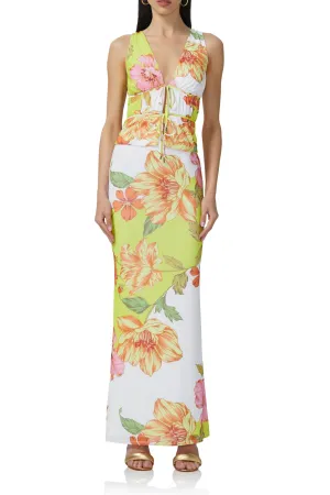 Mirna Top - Color Block Floral