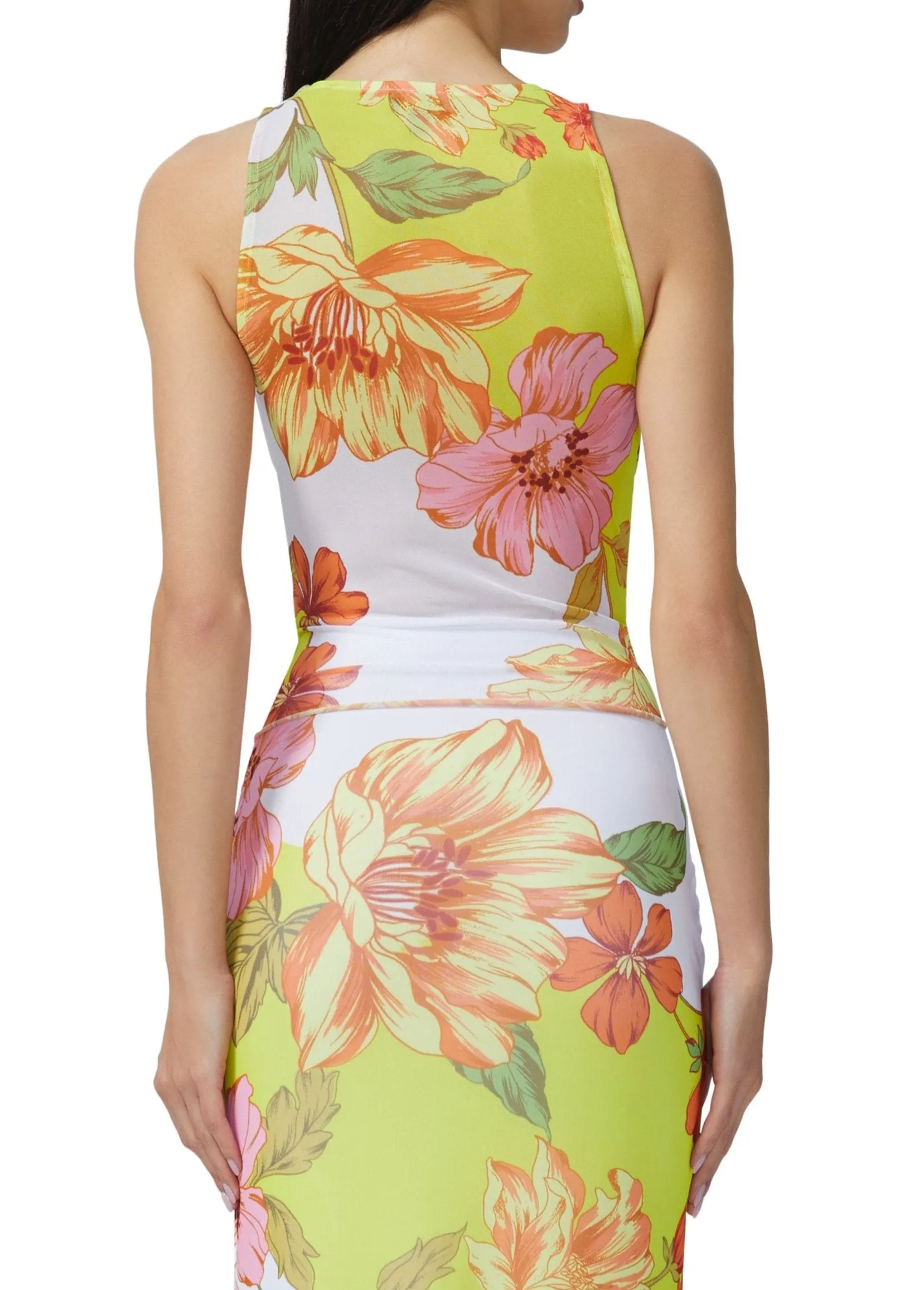 Mirna Top - Color Block Floral