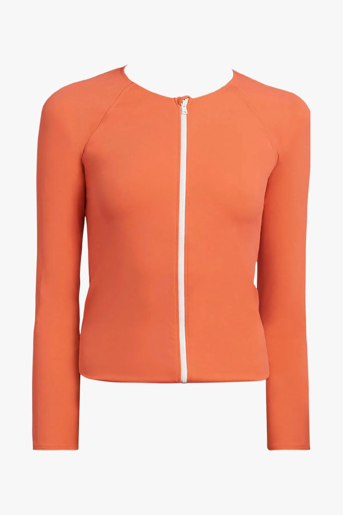 MISKA Paris Mix And Match Zip-Up Girls Rashguard - Poppy Red