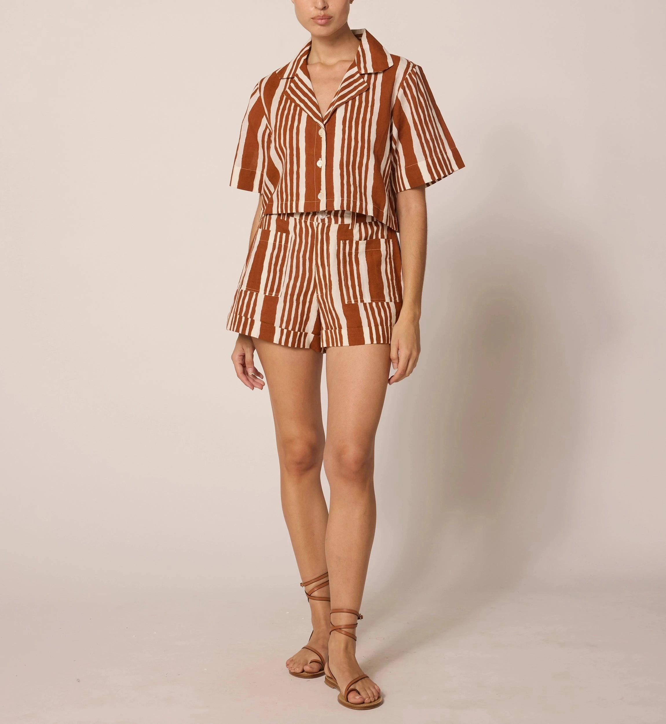 AntiMicrobialLining Mizuki Blouse | Vecchio Stripe