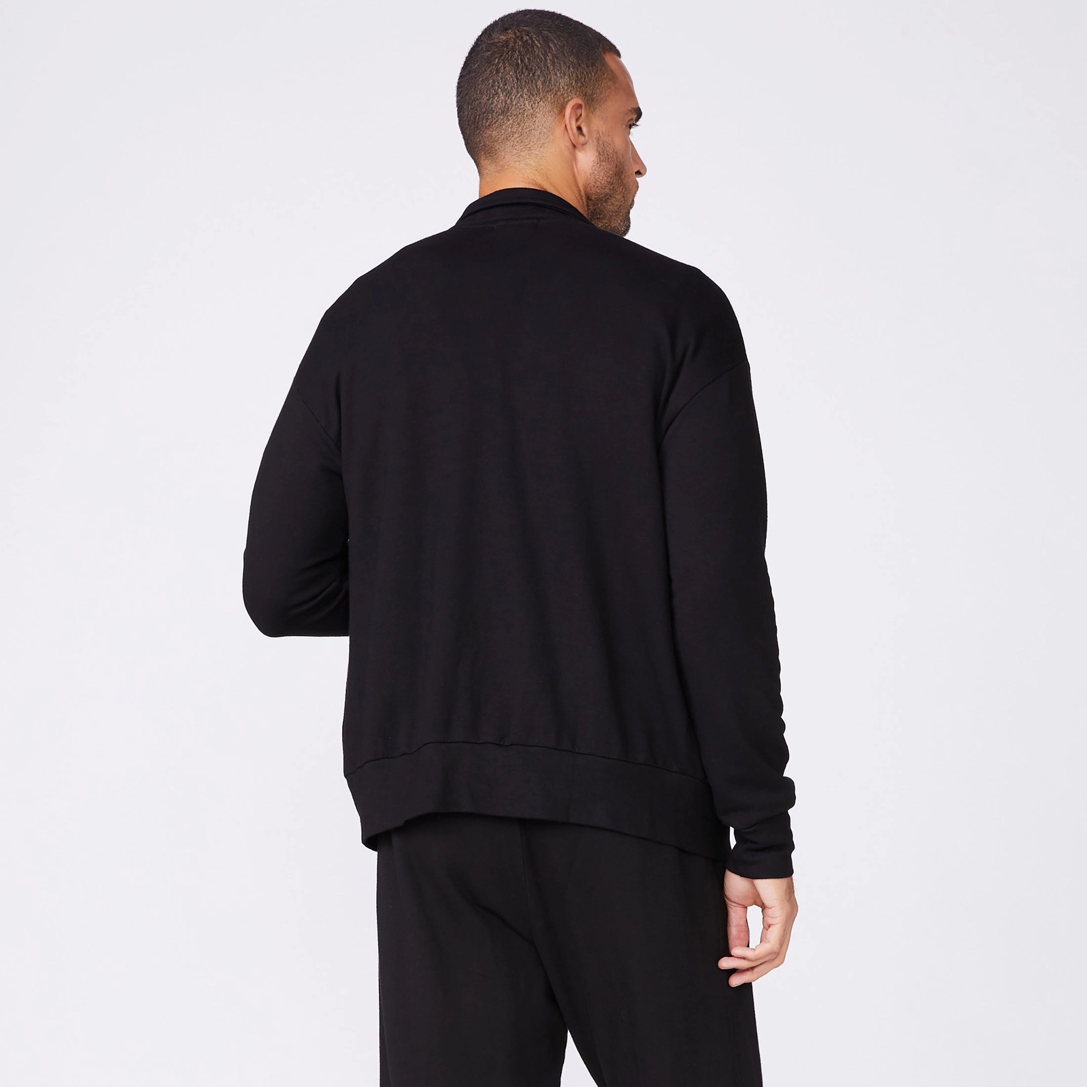 Mock Neck Zip Up Easy Fit