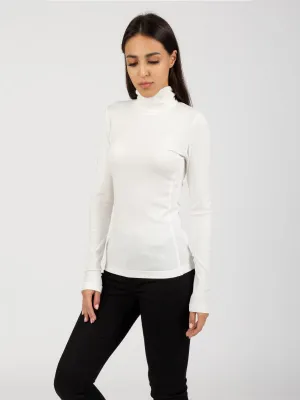 Modal Rib Roll Neck Top