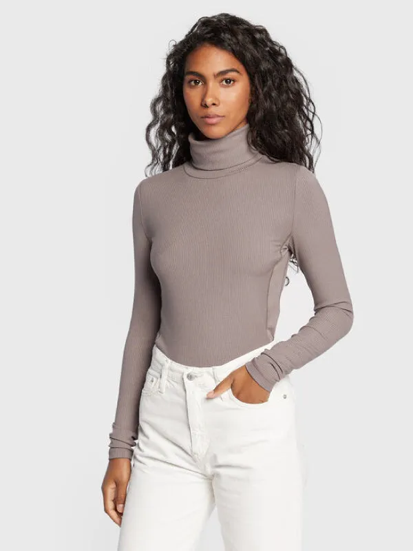 Modal Rib Roll Neck Top
