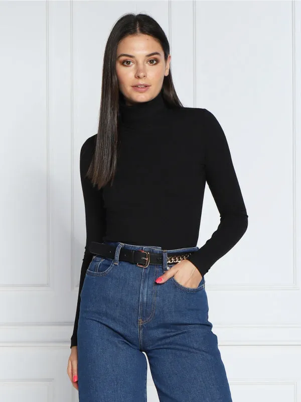 Modal Rib Roll Neck Top