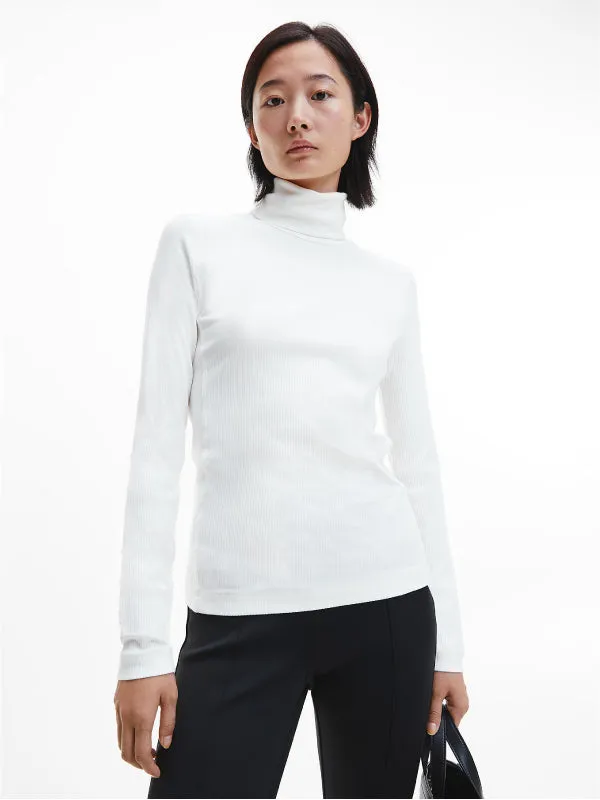Modal Rib Roll Neck Top