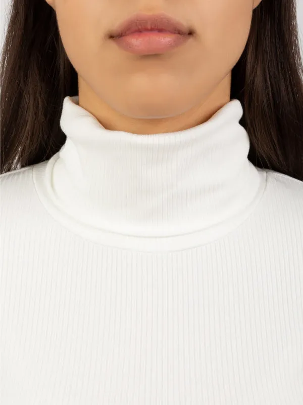 Modal Rib Roll Neck Top