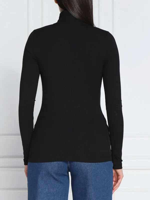 Modal Rib Roll Neck Top