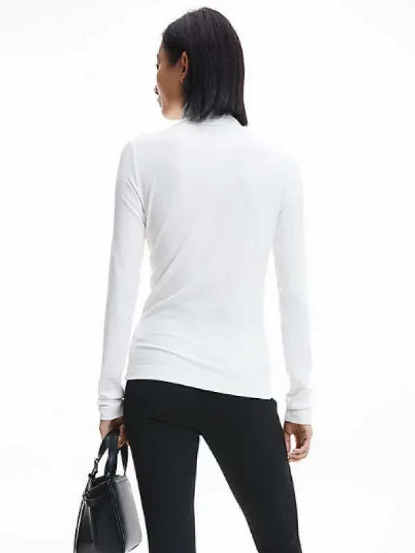 Modal Rib Roll Neck Top