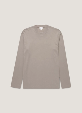 Modern Design Men's Long Sleeve Heavyweight T-shirt in Iron Grey Men's Long Sleeve Heavyweight T-shirt in Iron Grey Long Lasting Color