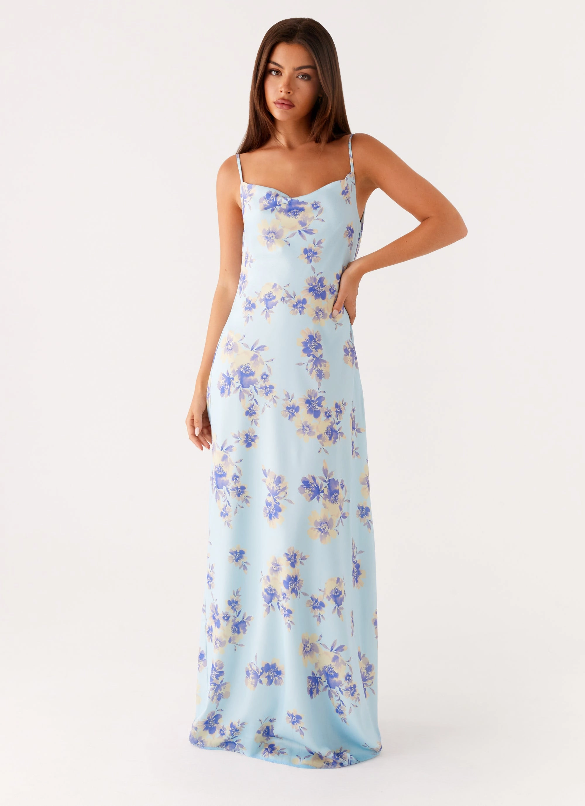 Tall Fit Soft Harmony Liana Cowl Maxi Dress - Print