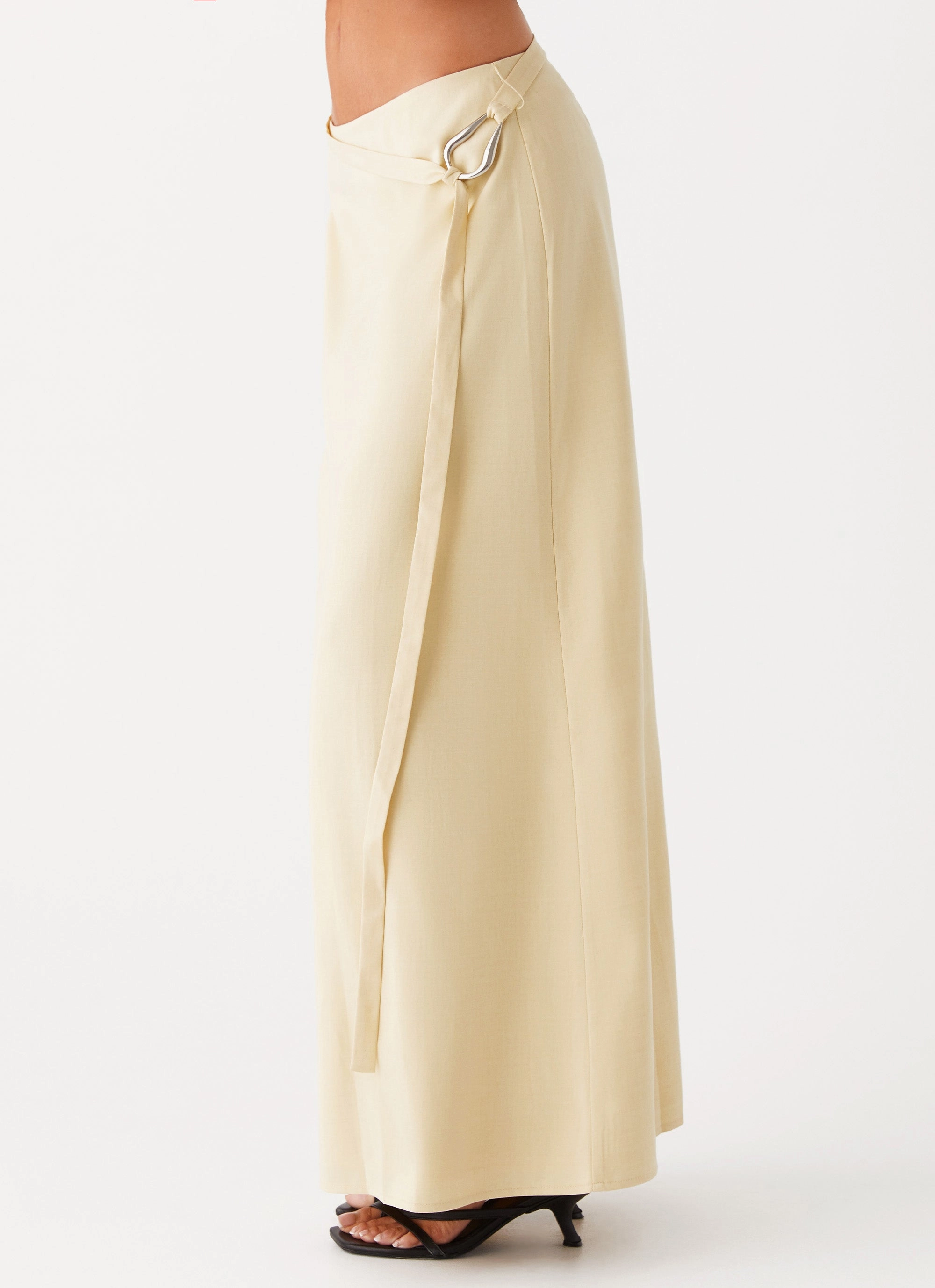 Azura Maxi Skirt - Yellow garden party