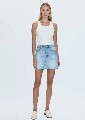 Modern Flair Pistola Kat High Rise Skirt Academia Unisex Friendly Textured Party Look Soft Pistola Kat High Rise Skirt Academia