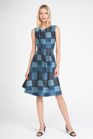 Modest Attire Hiroki Dress - Denim Patchwork Daytime Mood Hiroki Dress - Denim Patchwork