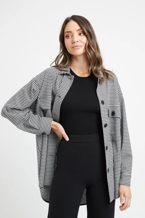 Modular Layering Bosley Check Shacket Bosley Check Shacket Water Repel Weekend Style