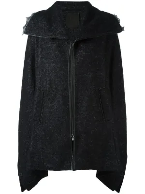 Mohair Zip Front Cape