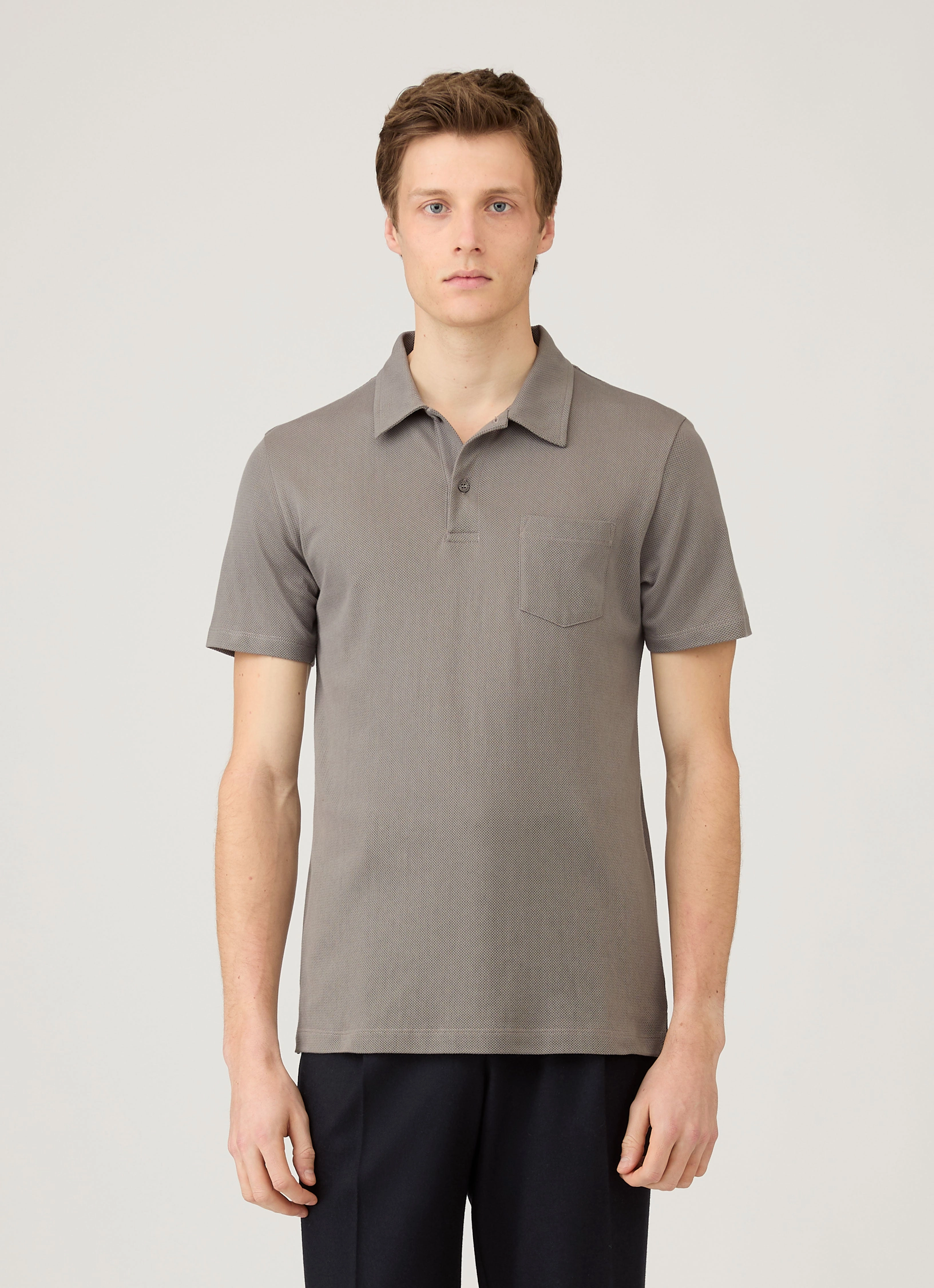 Gym To Office Men's Riviera Polo Shirt in Iron Grey