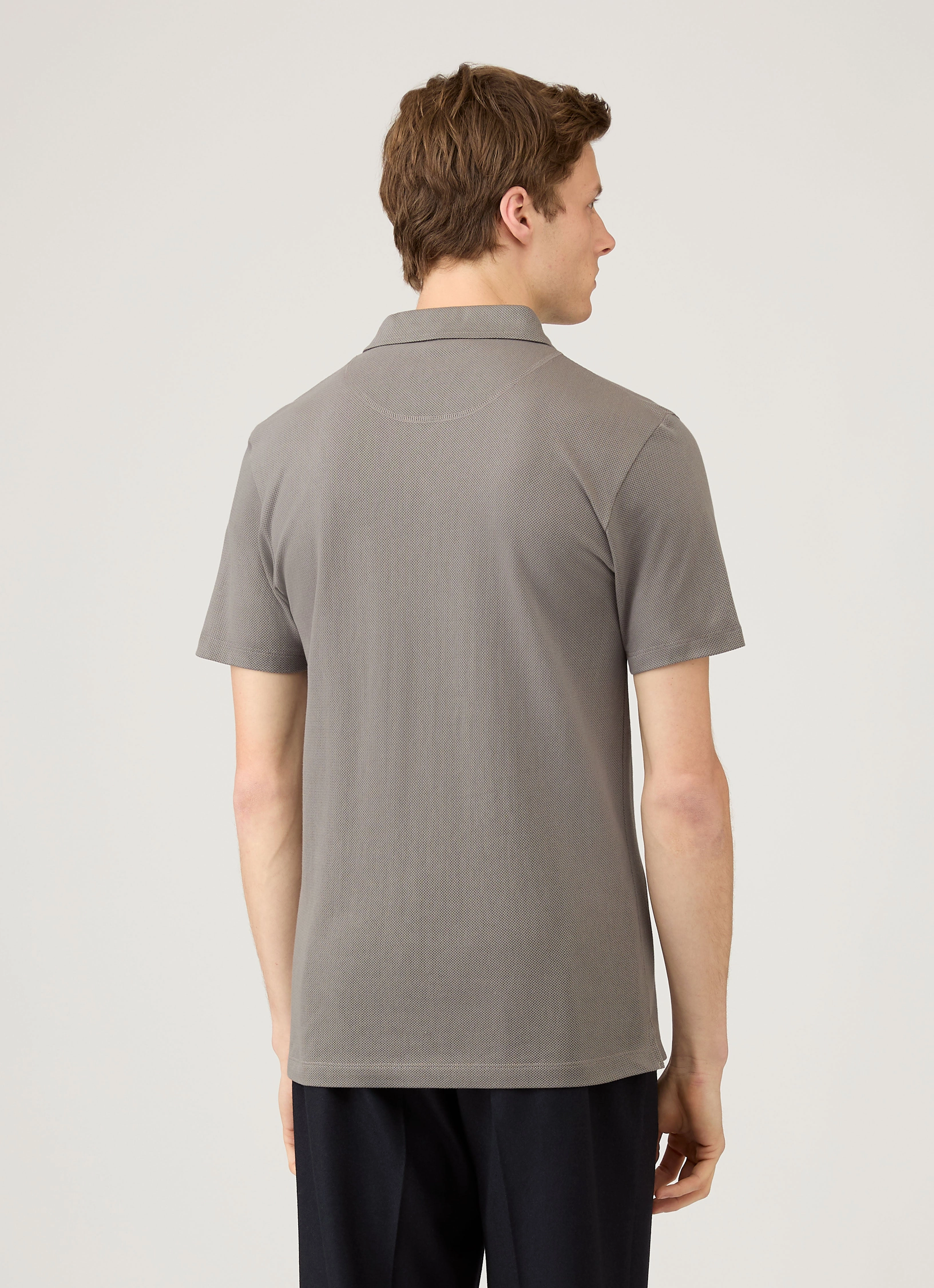 Men's Riviera Polo Shirt in Iron Grey Chill Mode Comfy Base