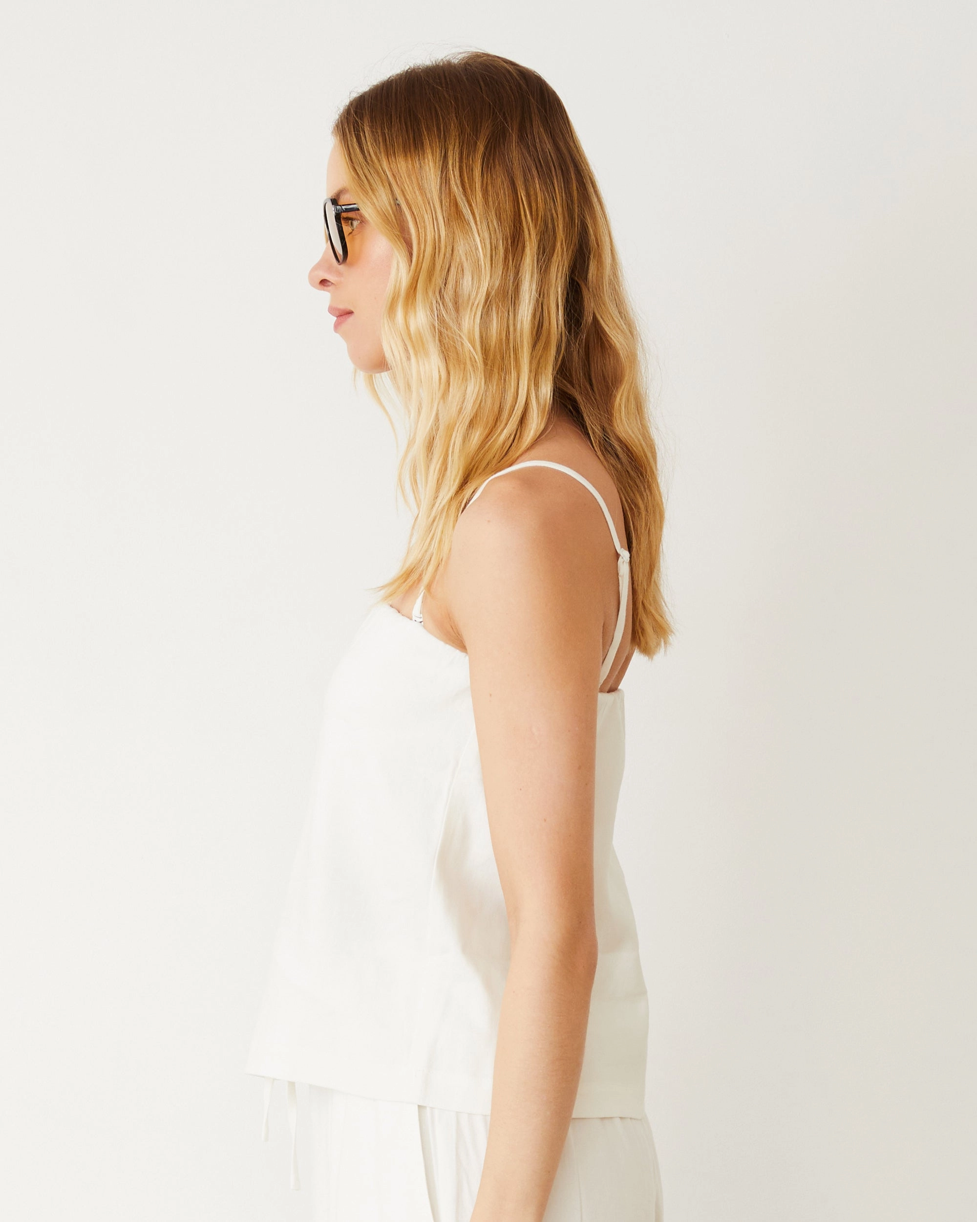 Linen Tube Tank SheerLayering