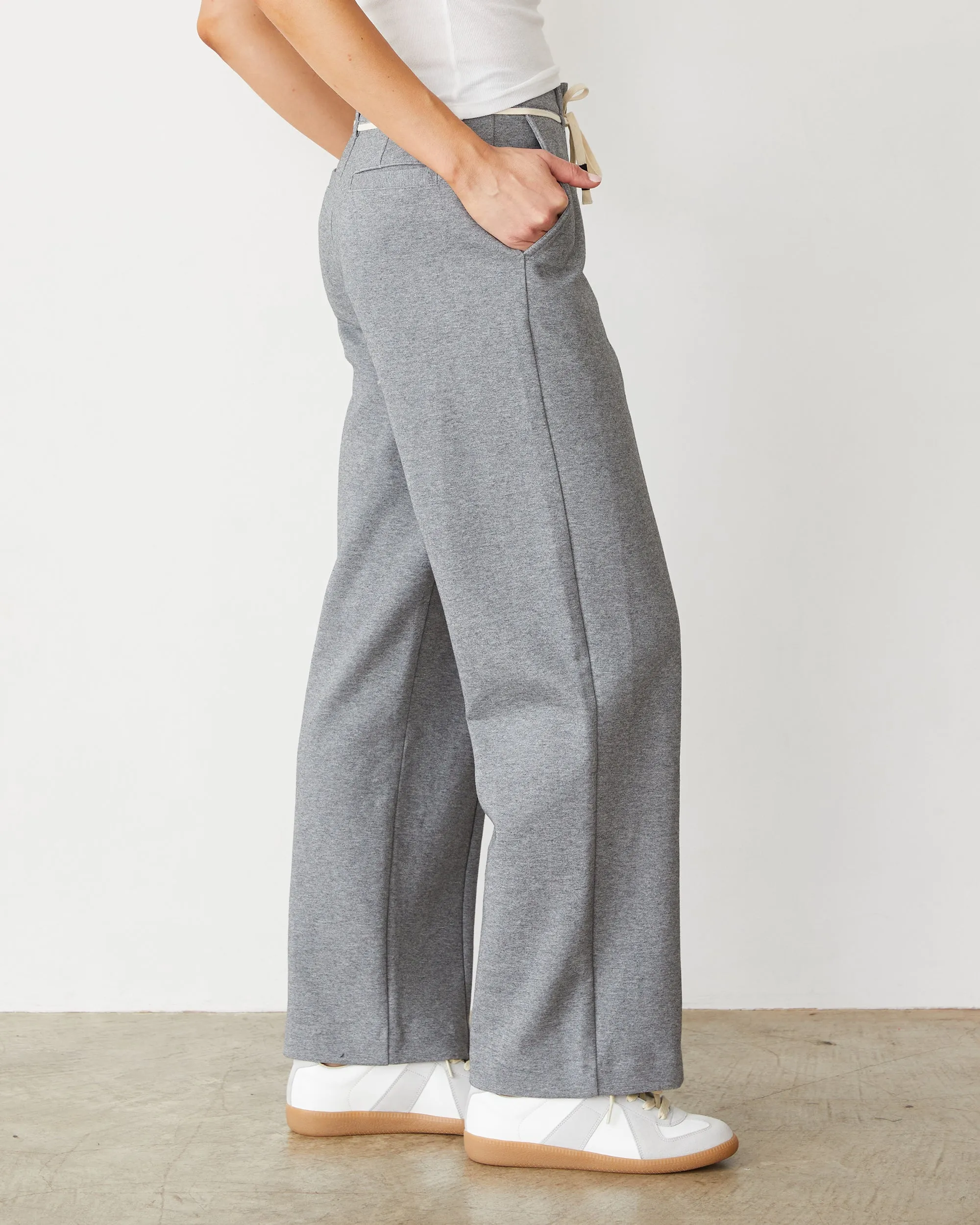 Cotton Knit Trousers RipstopFabric Trendy Layering