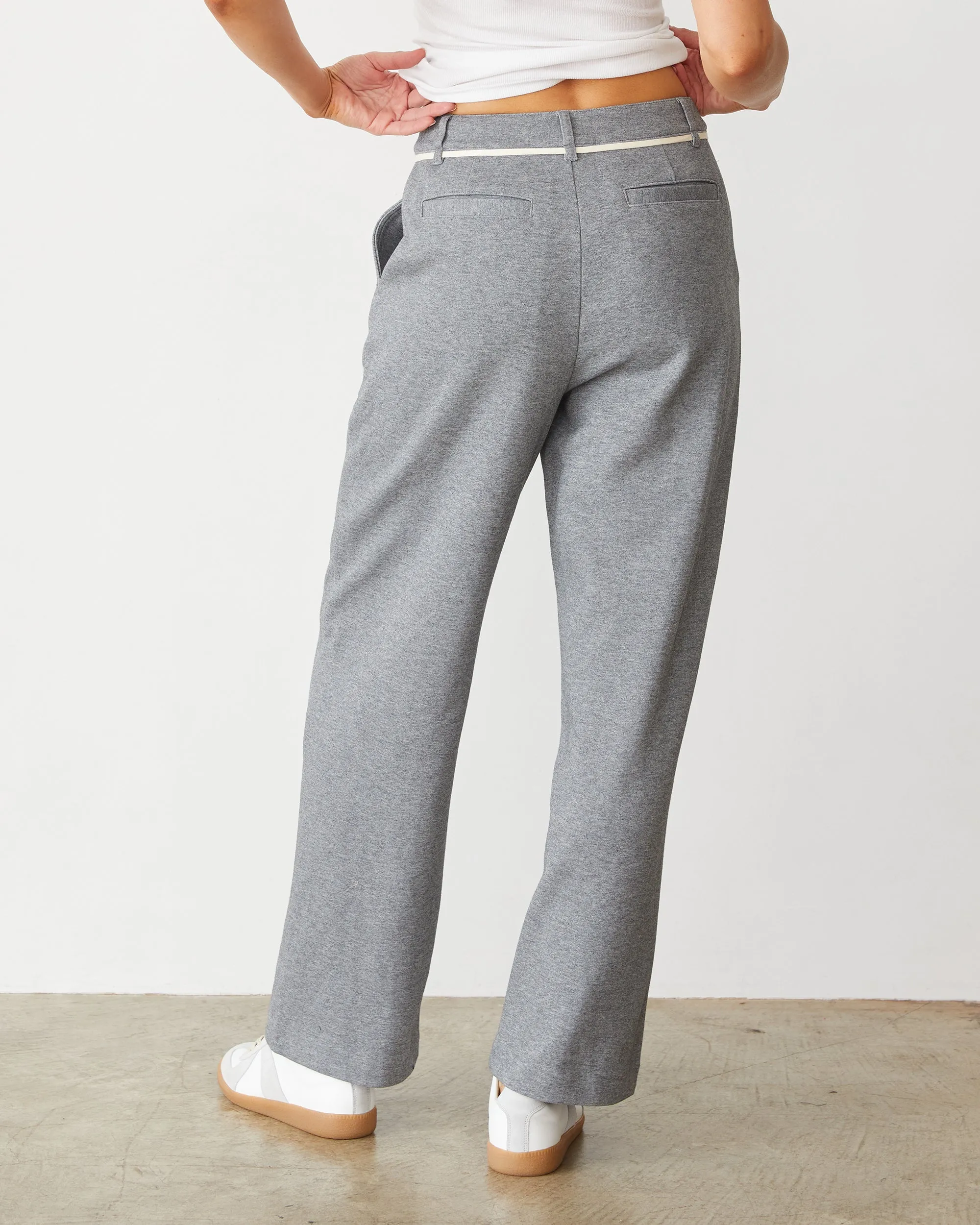 Functional Comfort Wear Cozy Lining Cotton Knit Trousers
