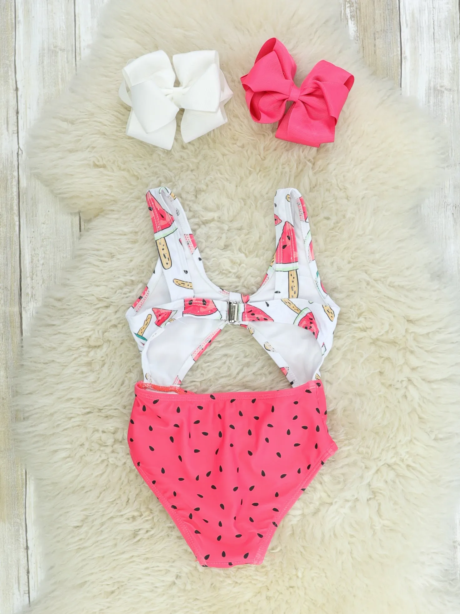 Mom & Me Watermelon Knot One Piece Swimsuit