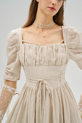 Monette 27 | Corset Linen Dress Odor control Monette 27 | Corset Linen Dress Basic Fit
