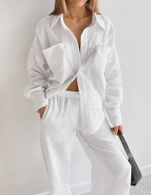 Monochrome 2-Piece Cotton Lounge Set