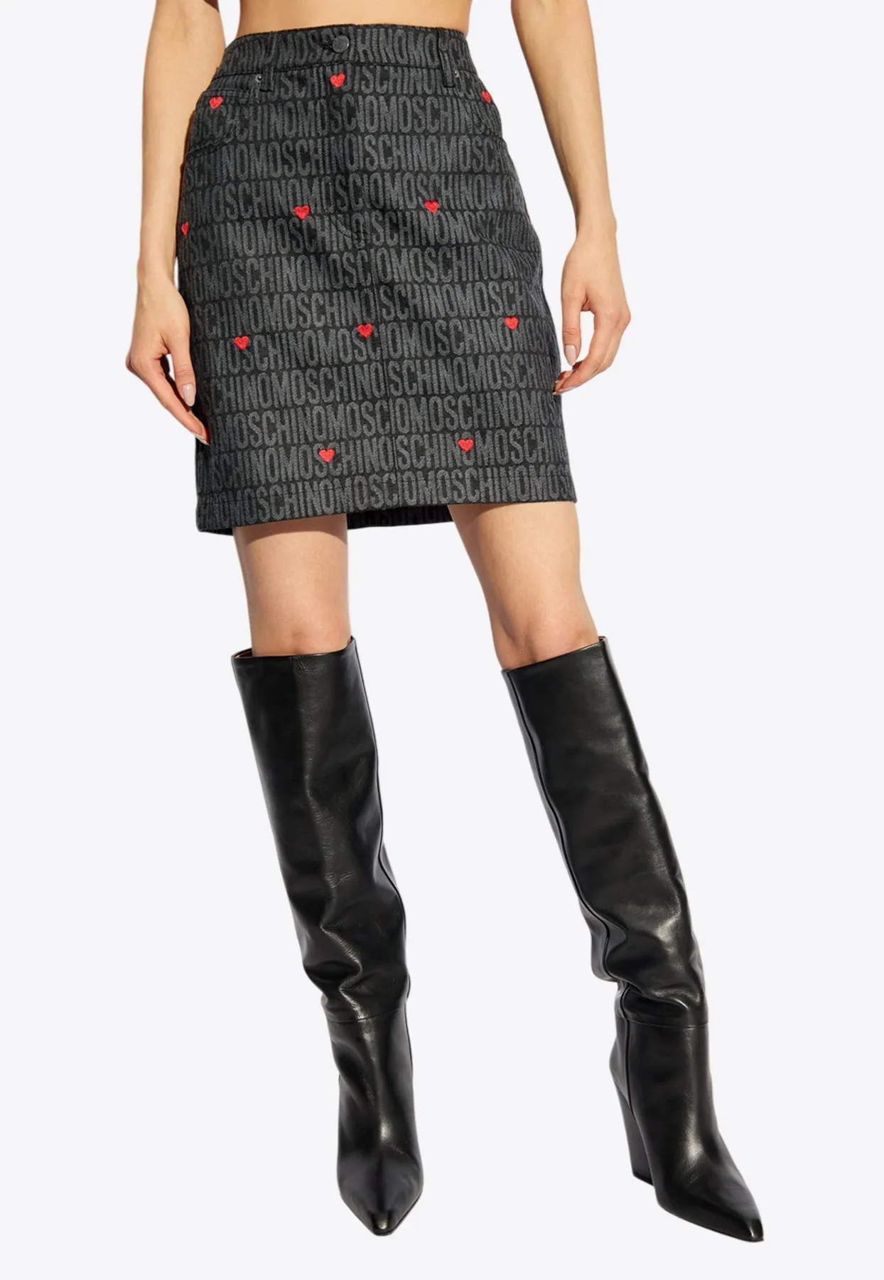 Monogram Jacquard Mini Skirt