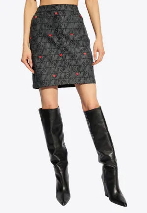 Monogram Jacquard Mini Skirt