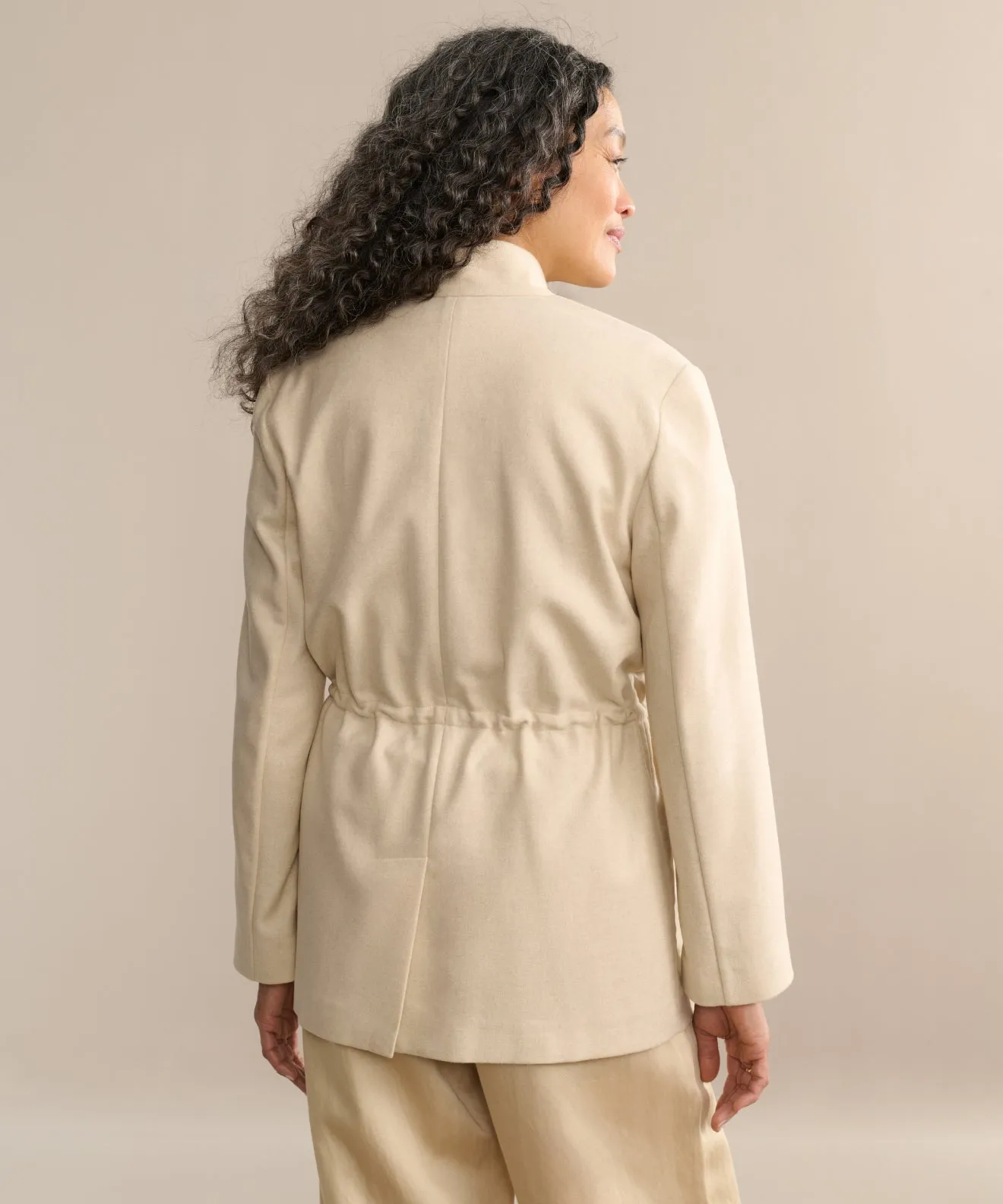 SlimSilhouette Wind Resistant Fabric Scout Jacket