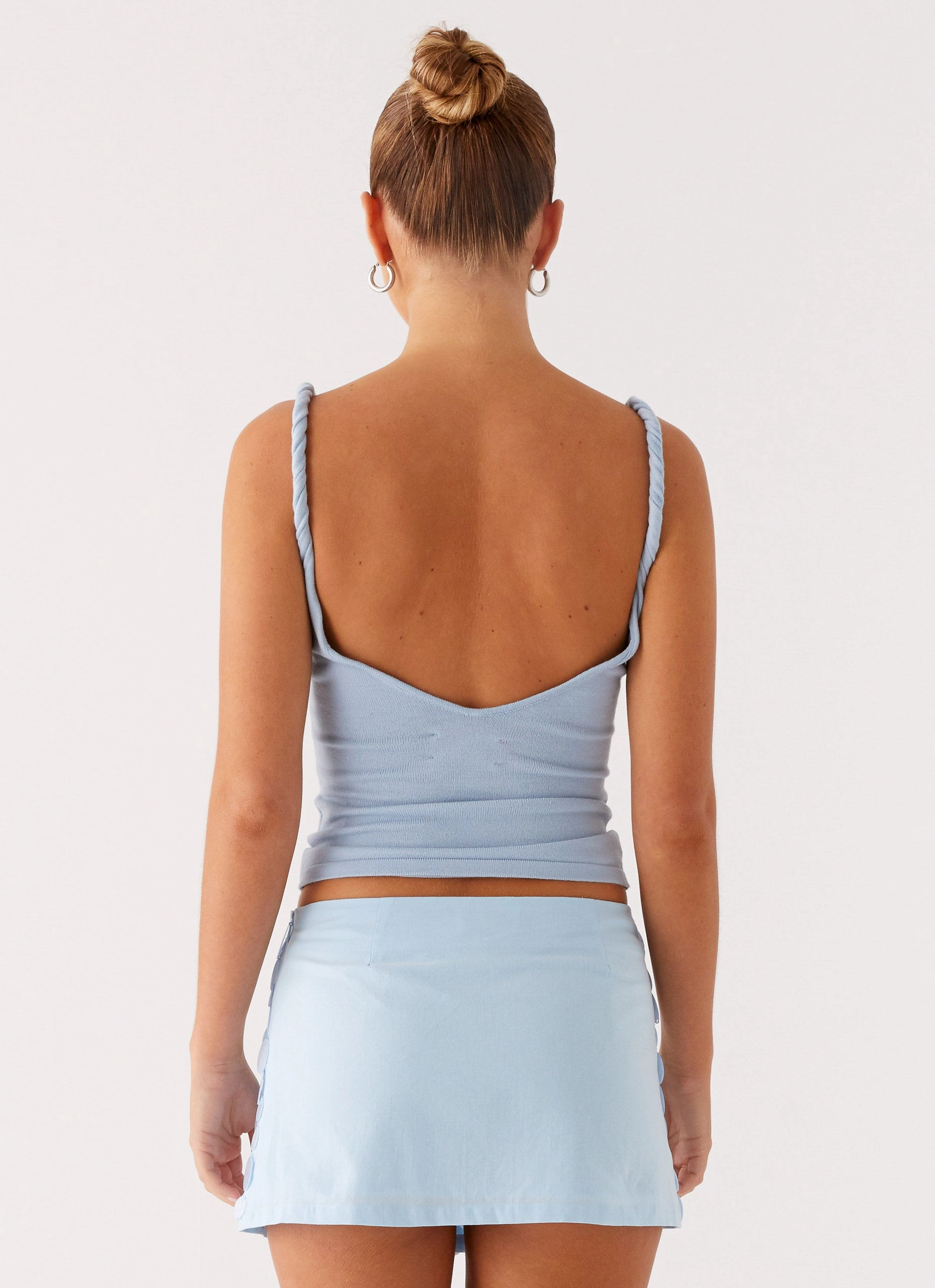 Movie Star Mini Skirt - Blue Commuter Ready