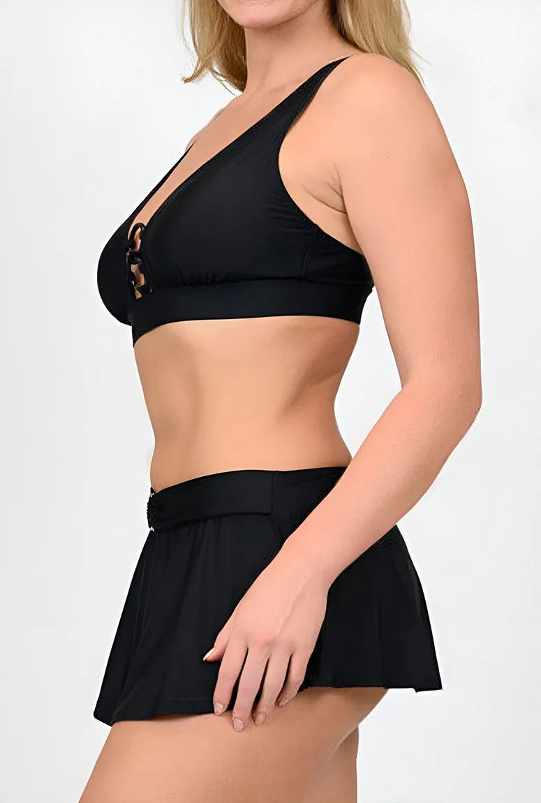 MS-CS102 - Wholesale Women's O-Ring One-Piece & Skirtini Swimsuits