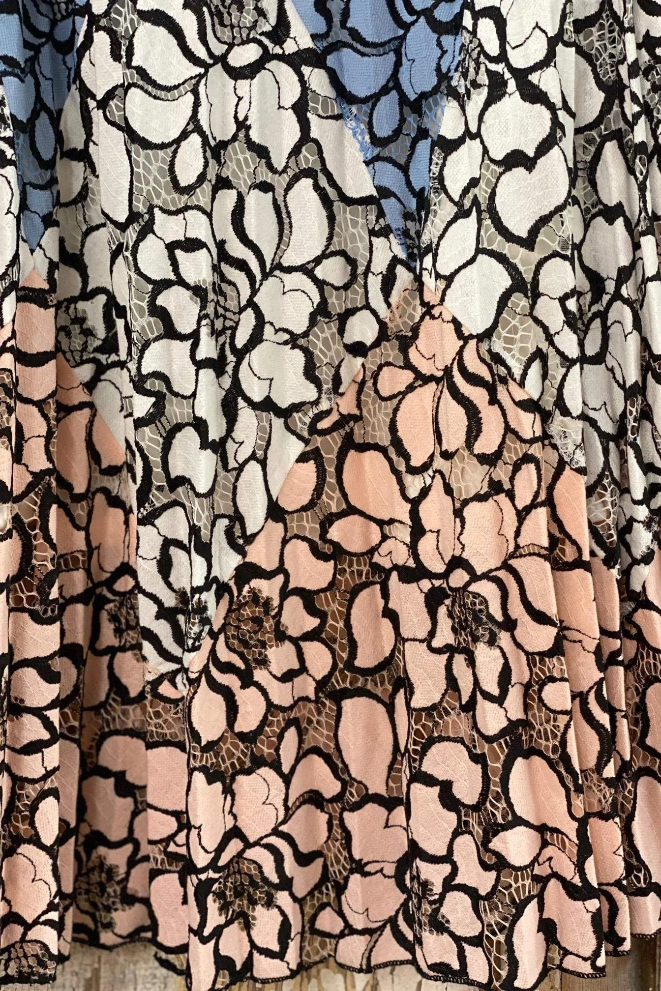 Multi Color Lace Skirt Lillian Travel Influence Easy Layers