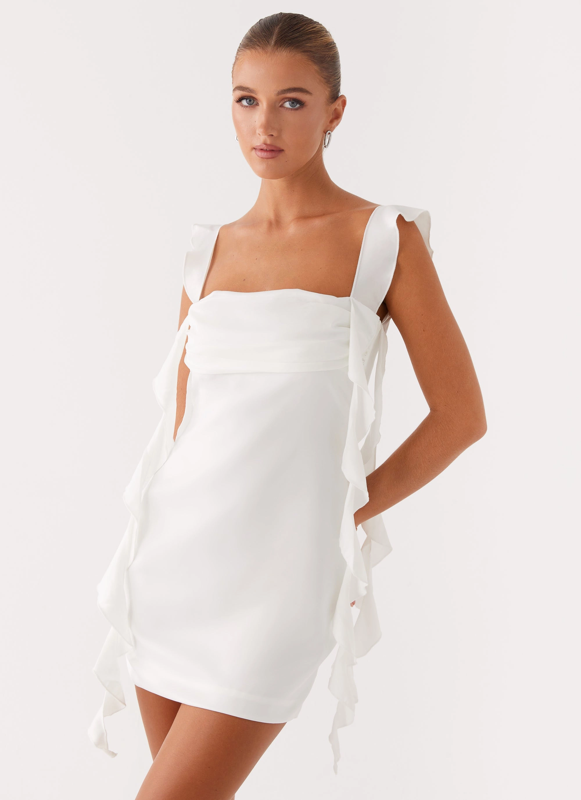 Style Blend Beckham Mini Dress - White