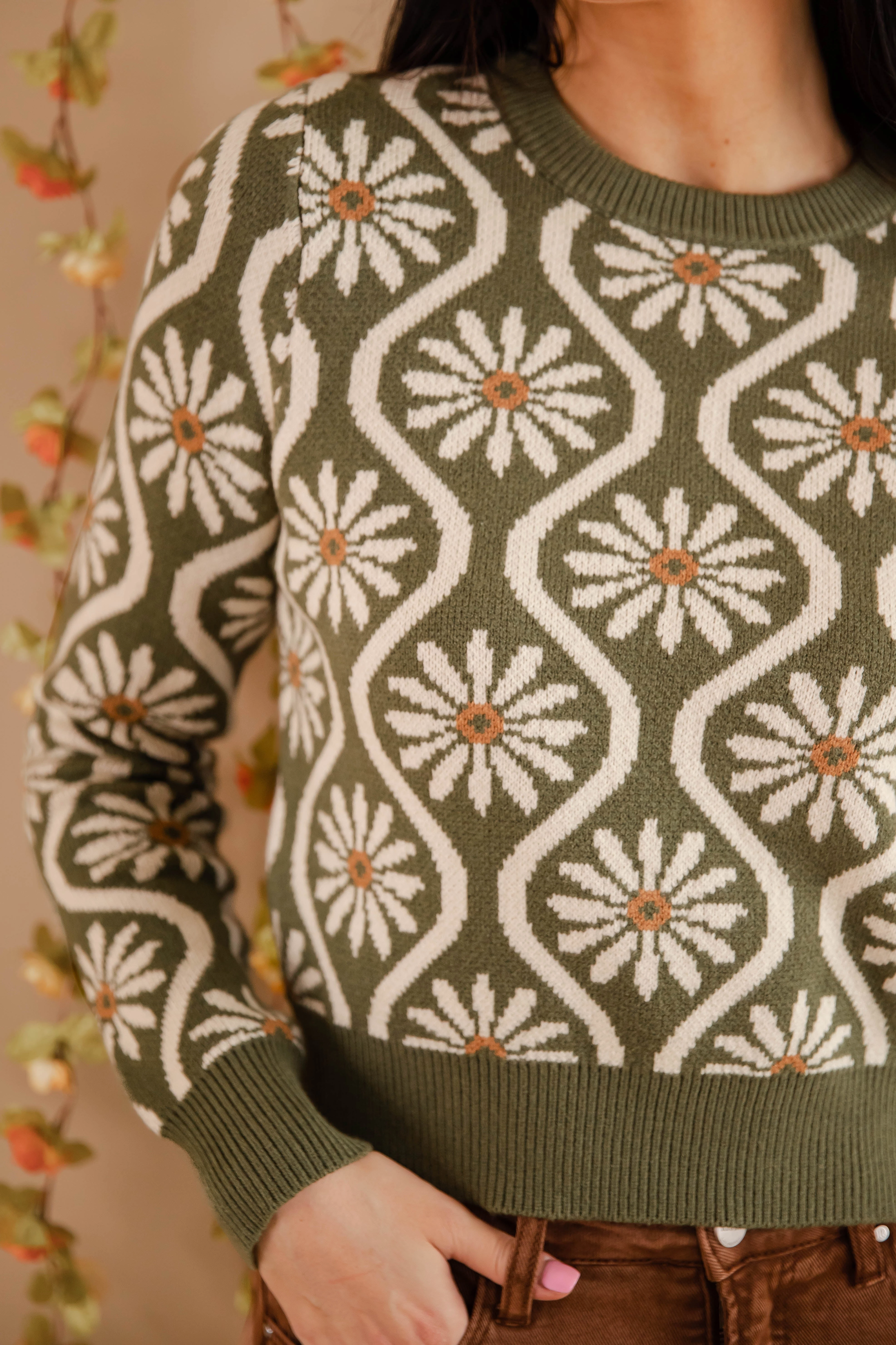 Raw Edge Finish Durable Binding Add Some Spice Sweater