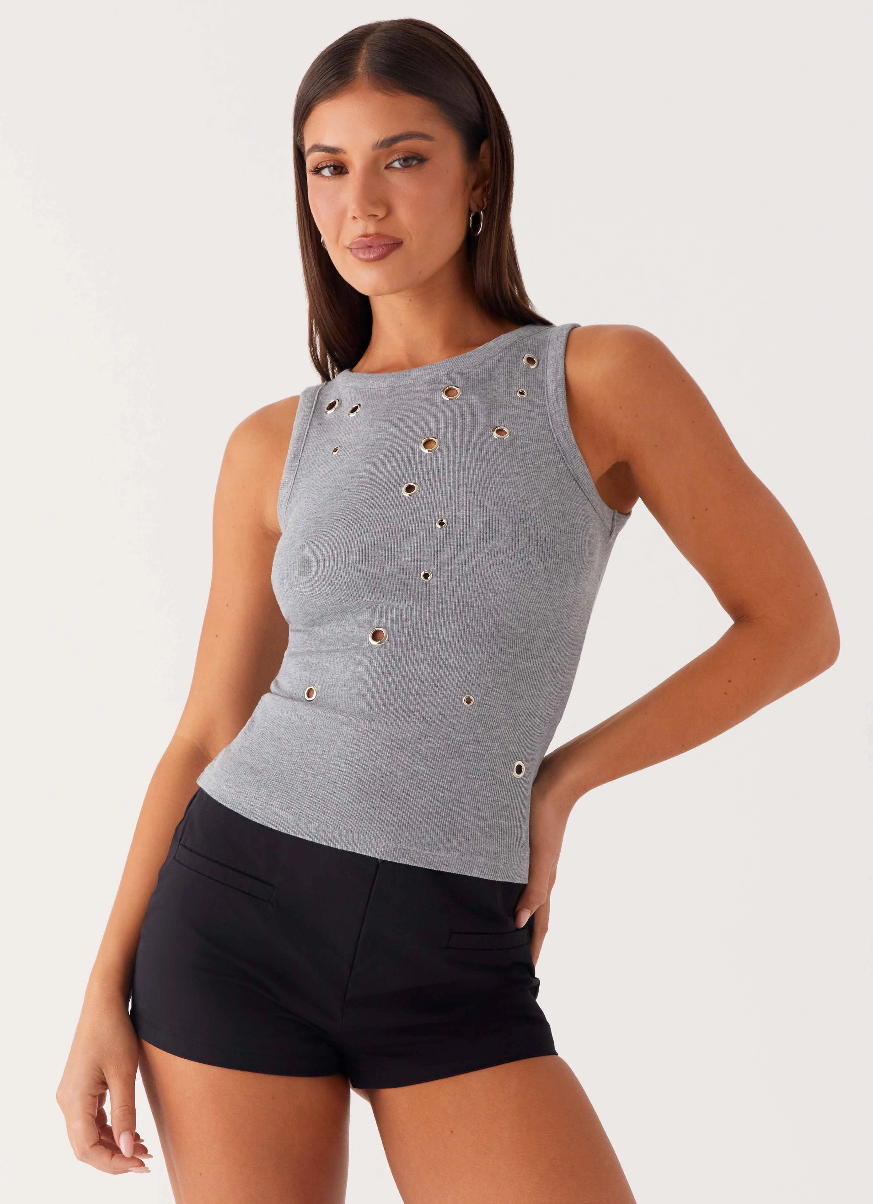 Unlined Design Oblivion Tank Top - Grey