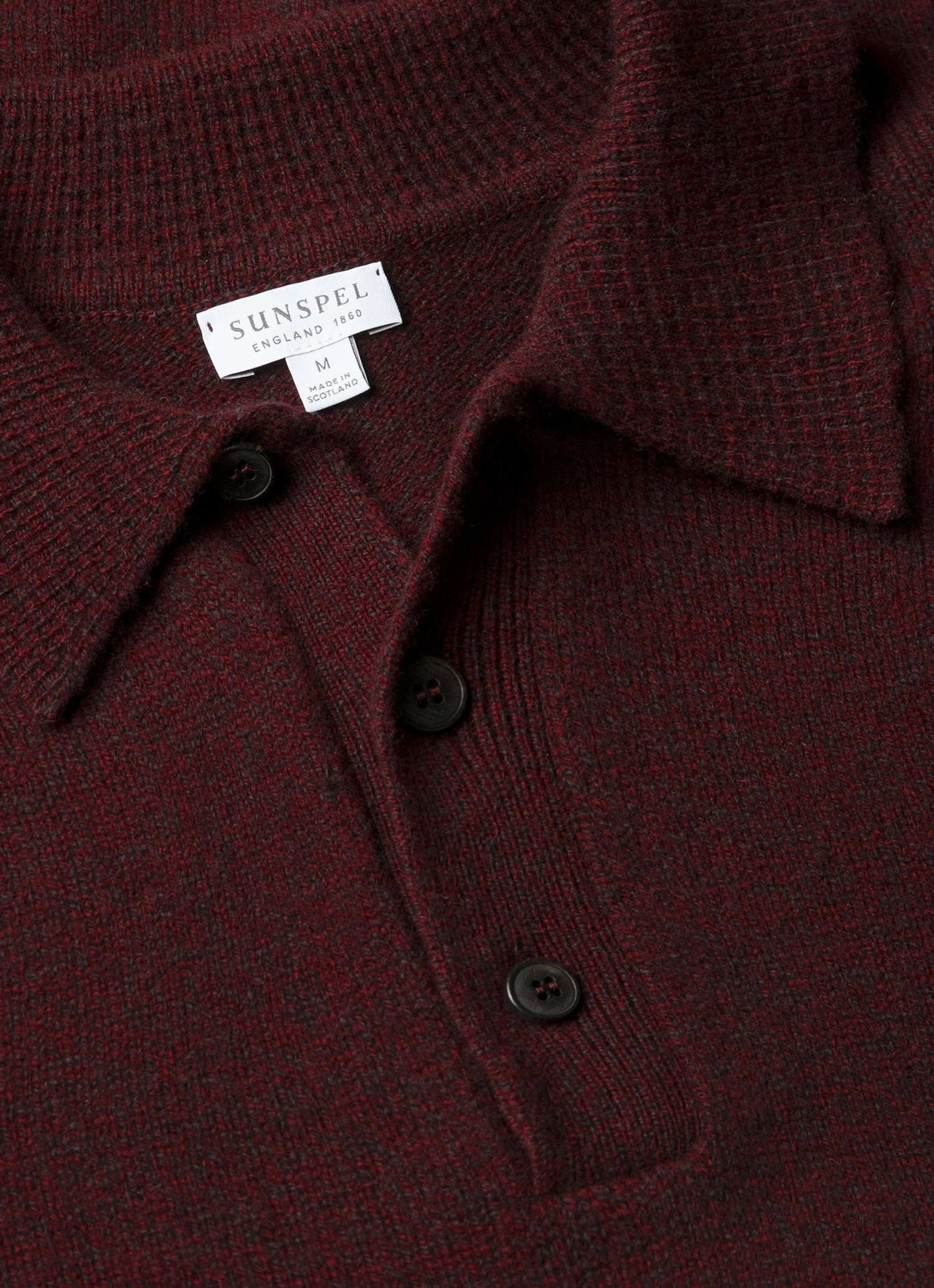 Party Ready Light Shirt Men's Lambswool Polo Shirt in Bakelite Twist