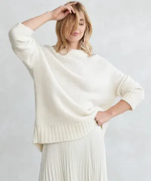 MultipurposeCasualWear Alpaca Cocoon Crewneck Alpaca Cocoon Crewneck Ultraviolet Protection Fabric Odor Resistant Coating