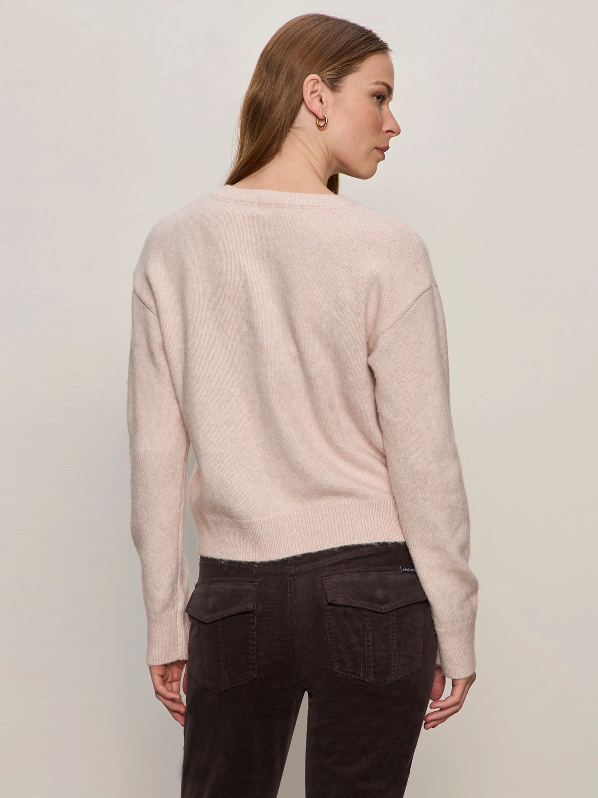 Must-Have Cardi Heather Rose Layered HeatTrap Stitching