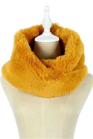 Mustard  Faux Fur Luxury Snood