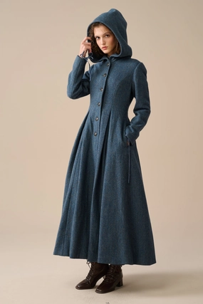 My Fair Lady 26 | Hooded Wool Coat Tailored Fit My Fair Lady 26 | Hooded Wool Coat DurableStitching Feminine Mood
