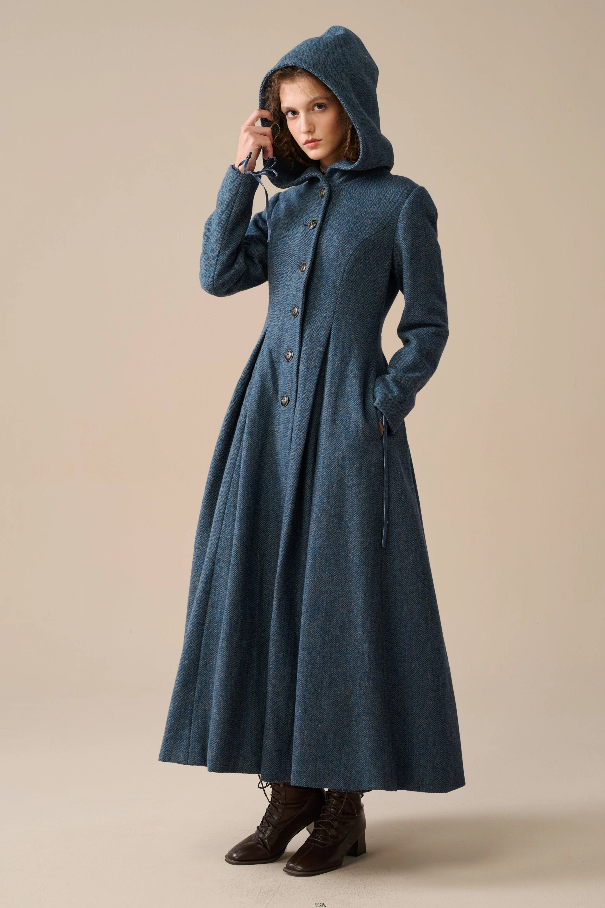 Best-Seller Stylish Waist Fit My Fair Lady 26 | Hooded Wool Coat