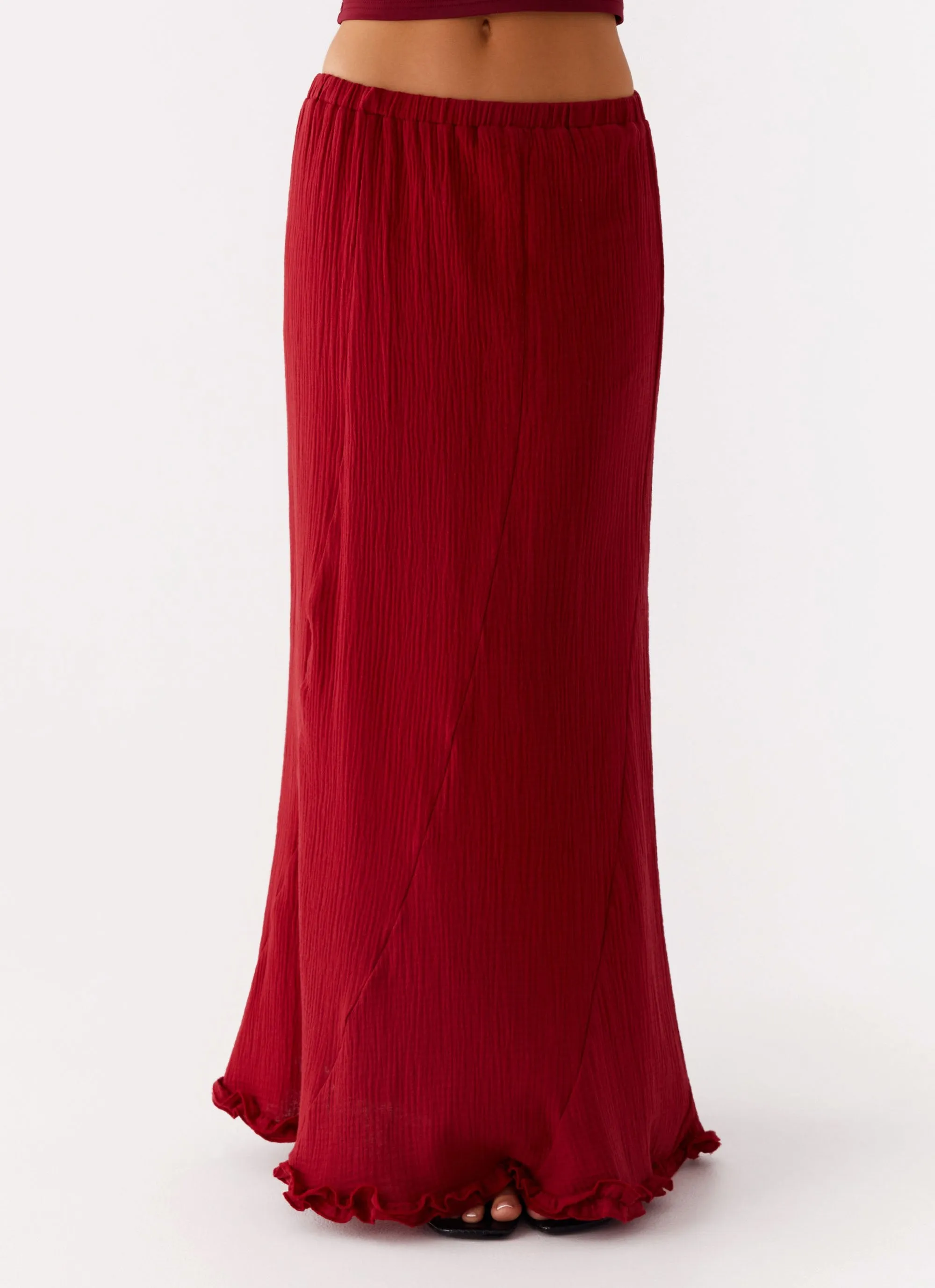 Chamberlain Maxi Skirt - Rhubarb Heat Dissipating Active Appeal