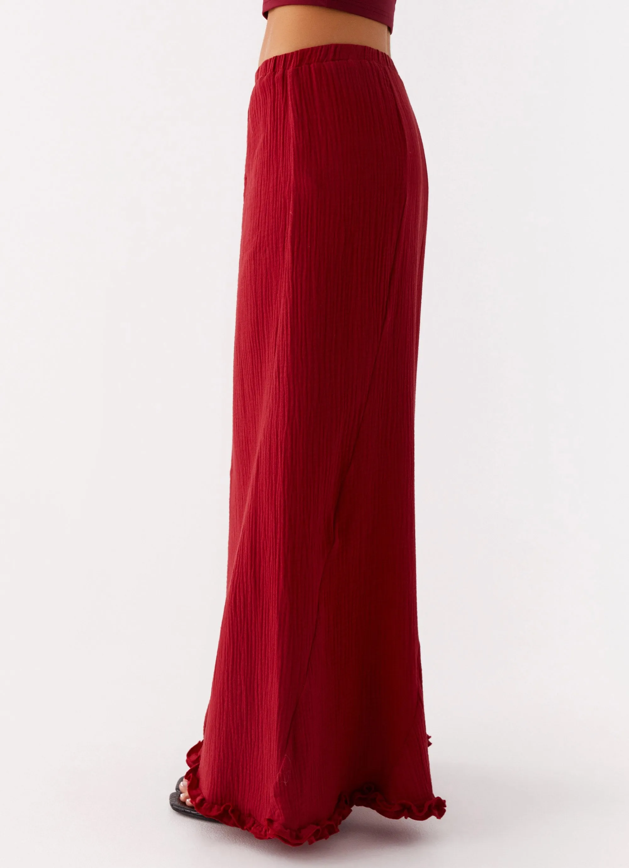 Chamberlain Maxi Skirt - Rhubarb Ready For Action