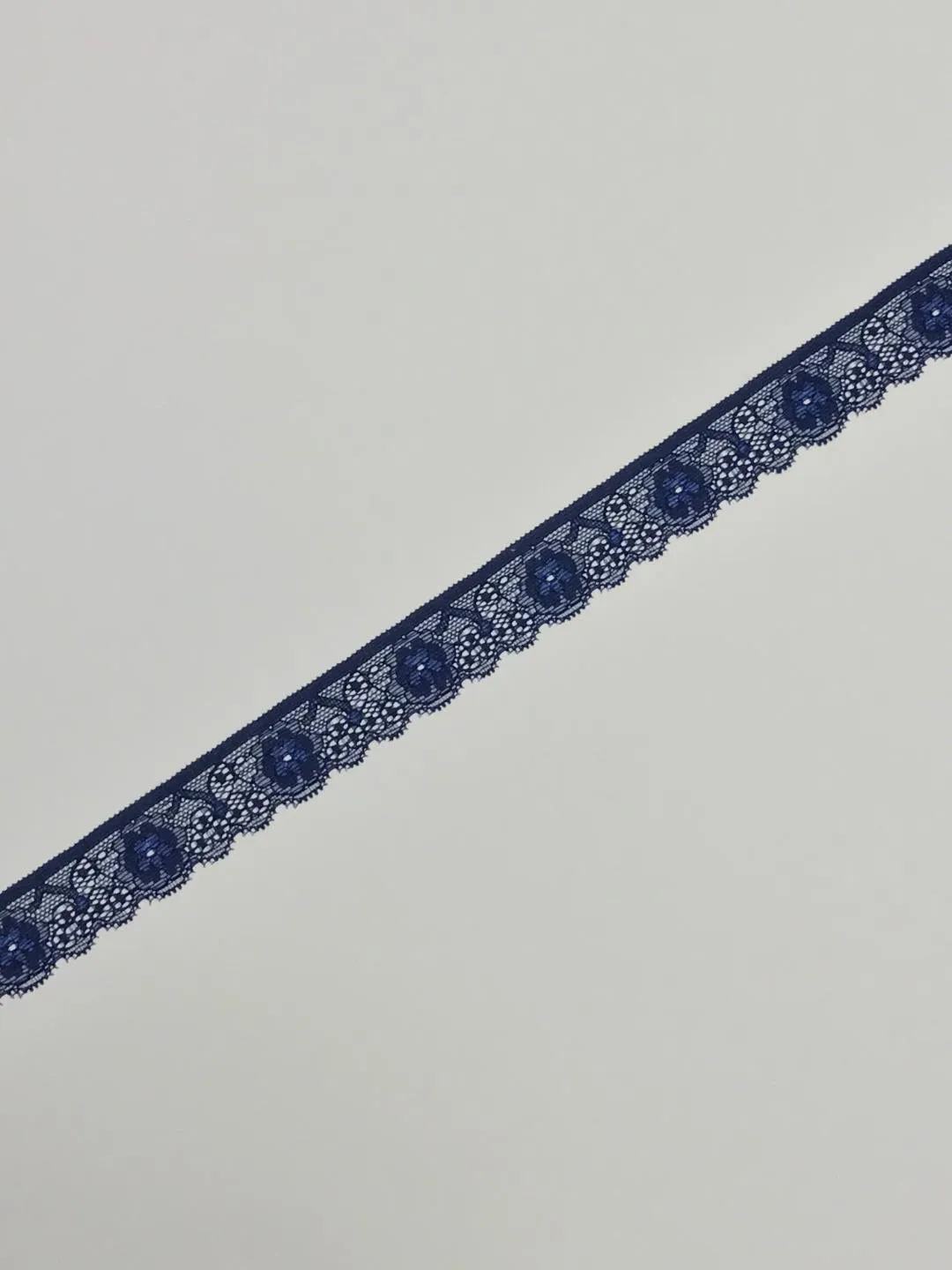 Navy 1" Wide Stretch Lace